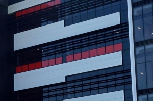 A Kingspan facade panel integrates with G.James facade.